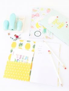 Introducing the new We R Memory Keepers Staple Board that let's you staple anywhere on the page. Use it to create these Easy Stapled Notebooks in minutes