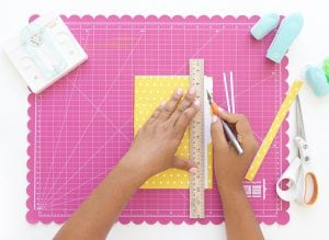Introducing the new We R Memory Keepers Staple Board that let's you staple anywhere on the page. Use it to create these Easy Stapled Notebooks in minutes