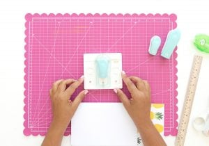 Introducing the new We R Memory Keepers Staple Board that let's you staple anywhere on the page. Use it to create these Easy Stapled Notebooks in minutes