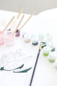 A throwback craft that you are going to love. This printable paint by number is easy and gives you foolproof results with a color key showing each color you need to complete the design.