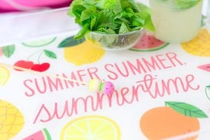 Customize your own DIY Shutterfly Acrylic Trays with free downloads that are perfect for summertime entertaining by the pool
