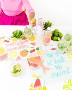 Customize your own DIY Shutterfly Acrylic Trays with free downloads that are perfect for summertime entertaining by the pool