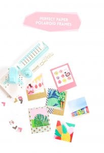 Use the We R Memory Keepers Frame Punch to create perfect paper polaroid frames for photos and other projects.