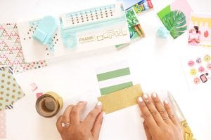 Use the We R Memory Keepers Frame Punch to create perfect paper polaroid frames for photos and other projects.