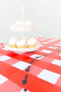 Learn how to paint gingham onto your table top and create the perfect place for hosting indoor picnics year round!