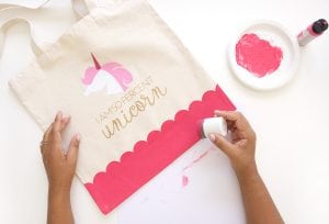 Celebrate your inner unicorn with this easy to make DIY Unicorn Tote Bag perfect for back to school or everyday use.
