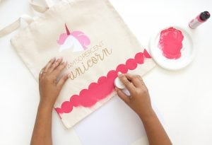 Celebrate your inner unicorn with this easy to make DIY Unicorn Tote Bag perfect for back to school or everyday use.