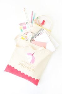 Celebrate your inner unicorn with this easy to make DIY Unicorn Tote Bag perfect for back to school or everyday use.