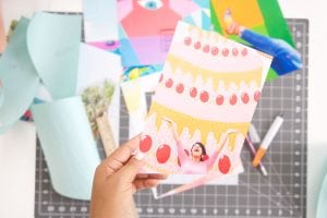 Turn your printed photos into a statement piece with this simple DIY Abstract Photo art made with wood and letter sized photos