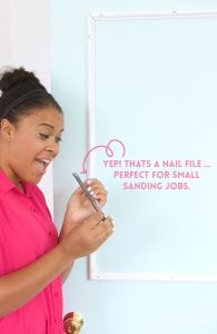 The DIY Stylish Painted Doors with Moulding are a simple and affordable way to upgrade a plain door into something impressive.