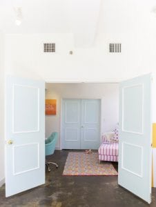 The DIY Stylish Painted Doors with Moulding are a simple and affordable way to upgrade a plain door into something impressive.