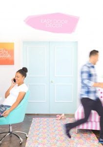 The DIY Stylish Painted Doors with Moulding are a simple and affordable way to upgrade a plain door into something impressive.
