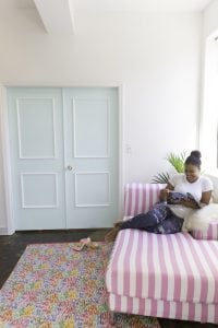 The DIY Stylish Painted Doors with Moulding are a simple and affordable way to upgrade a plain door into something impressive.