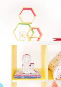 Chalk paint can be modern! Use it to create this Modern Ikea Hack Shelf with DecoArt Chalk Paints. Thick coverage means one coat and quick results!