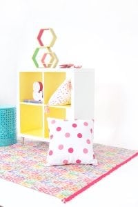 Chalk paint can be modern! Use it to create this Modern Ikea Hack Shelf with DecoArt Chalk Paints. Thick coverage means one coat and quick results!