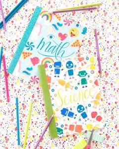 These printable composition notebook covers are perfect for school-age kids and grown ups too! If you love colorful designs, these are for you!