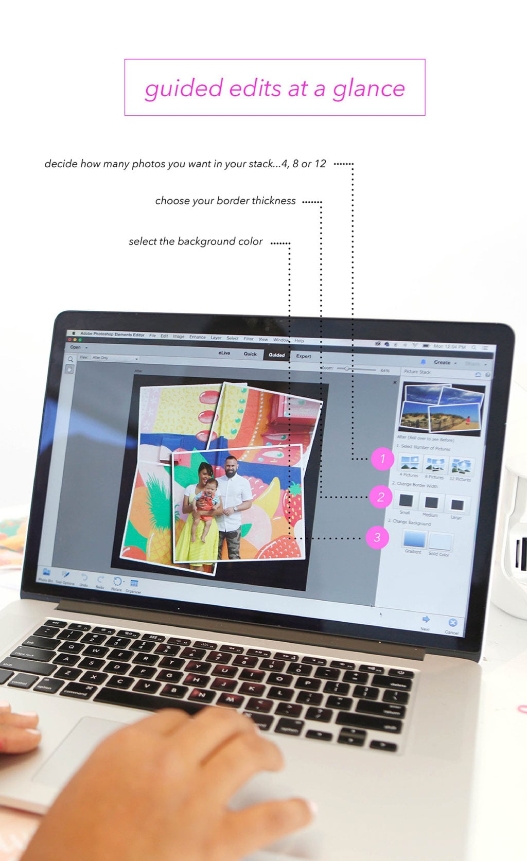 It's easy to create a DIY scrapbook with basic supplies and photos edited with the new Adobe Photoshop 15