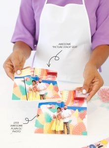 It's easy to create a DIY scrapbook with basic supplies and photos edited with the new Adobe Photoshop 15