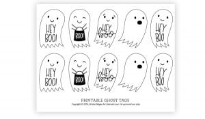 No More "Trick or Treat" - "Hey Boo" is the new halloween greeting and now you can create your own Hey Boo Halloween Tag Printables with your Canon MG7720 Printer.