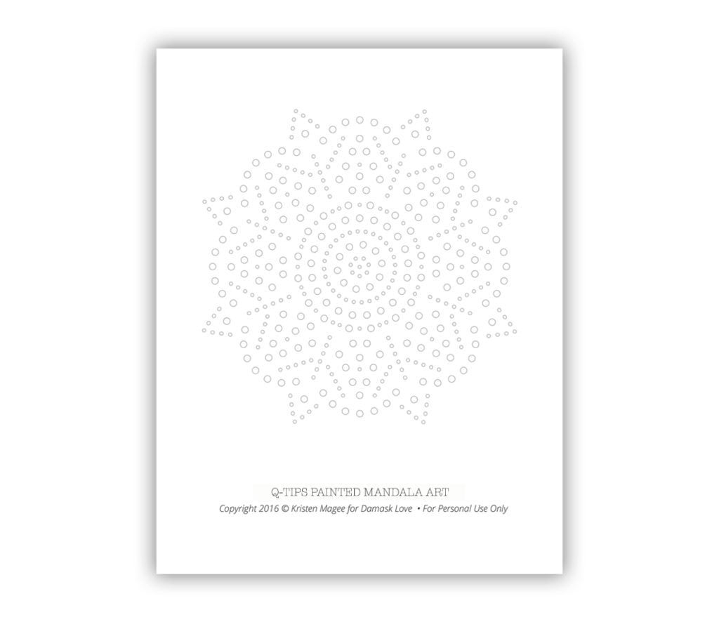 Dots have never been easier! Create this DIY Q-TIPS Mandala Art with supplies you already have on hand!