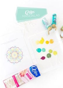 Dots have never been easier! Create this DIY Q-TIPS Mandala Art with supplies you already have on hand!