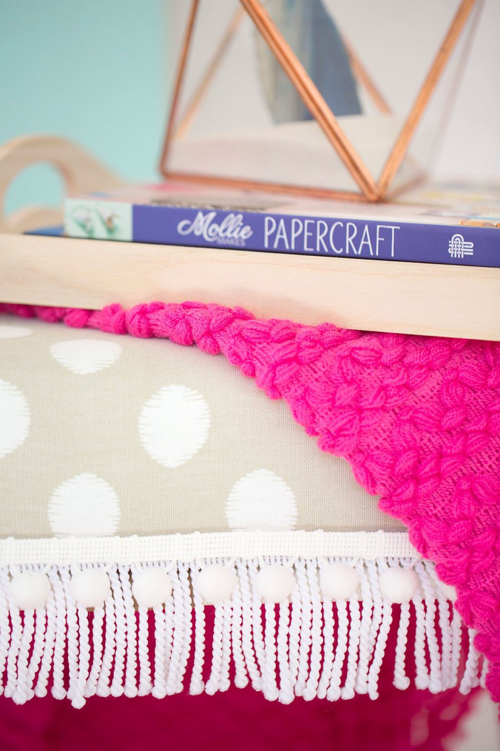 DIY Luggage Rack Ottoman | damask love