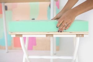 DIY Luggage Rack Ottoman | damask love