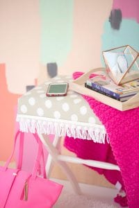 DIY Luggage Rack Ottoman | damask love