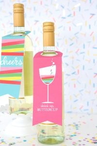 Printable Wine Tags | Damask Love