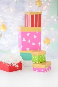 DIY Painted Gift Boxes | damask love