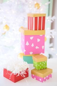 DIY Painted Gift Boxes | damask love