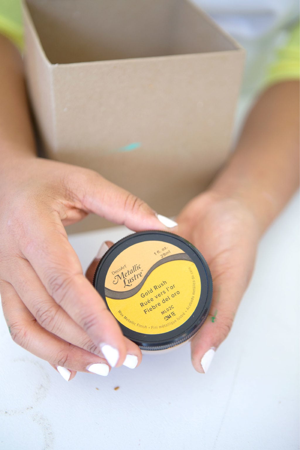 DIY Painted Gift Boxes | damask love