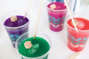 DIY Bottle Brush Tree Photo Display | damask love