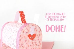 Printable Valentine's Day Mailbox | damask love