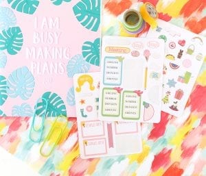 Cricut Print Then Cut Planner Stickers | damask love