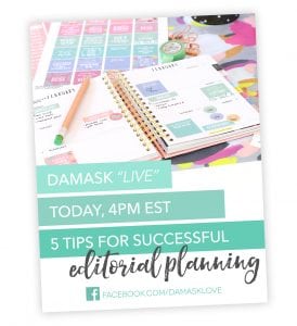 Printable Planner Stickers for Bloggers | damask love