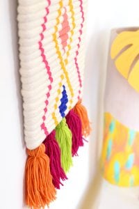 DIY Painted Rope Wall Decor | damask love