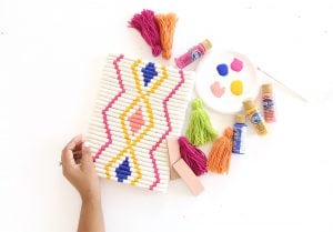 DIY Painted Rope Wall Decor | damask love