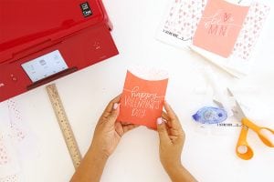Printable Valentine Freezer Paper Treat Bags | damask love