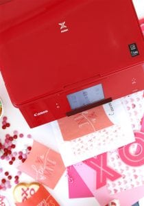 Printable Valentine Freezer Paper Treat Bags | damask love