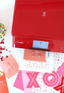 Printable Valentine Freezer Paper Treat Bags | damask love