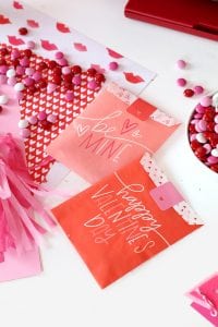 Printable Valentine Freezer Paper Treat Bags | damask love