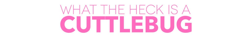 Scary Craft Tools 101: The Cricut Cuttlebug