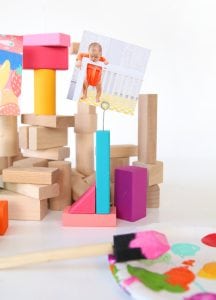 DIY Wood Block Photo Holders | damask love