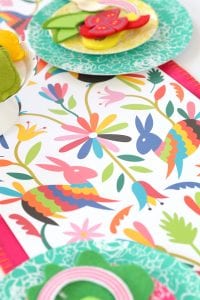 Printable Mexican Otomi Table Runner | damask love