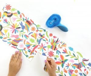 Printable Mexican Otomi Table Runner | damask love