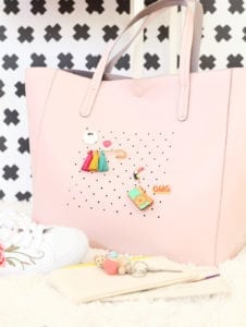 DIY Perforated Leather Flair Tote | damask love