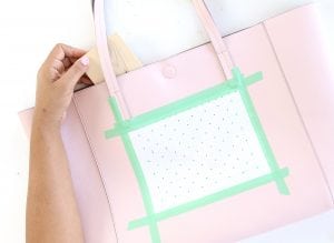 DIY Perforated Leather Flair Tote | damask love