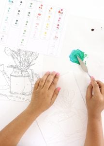 Printable Paint By Number | damask love