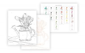 Printable Paint By Number | damask love